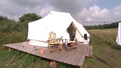 Glamping auf dem dänischen Campingplatz in Naerum