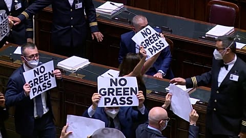 Green Pass protest