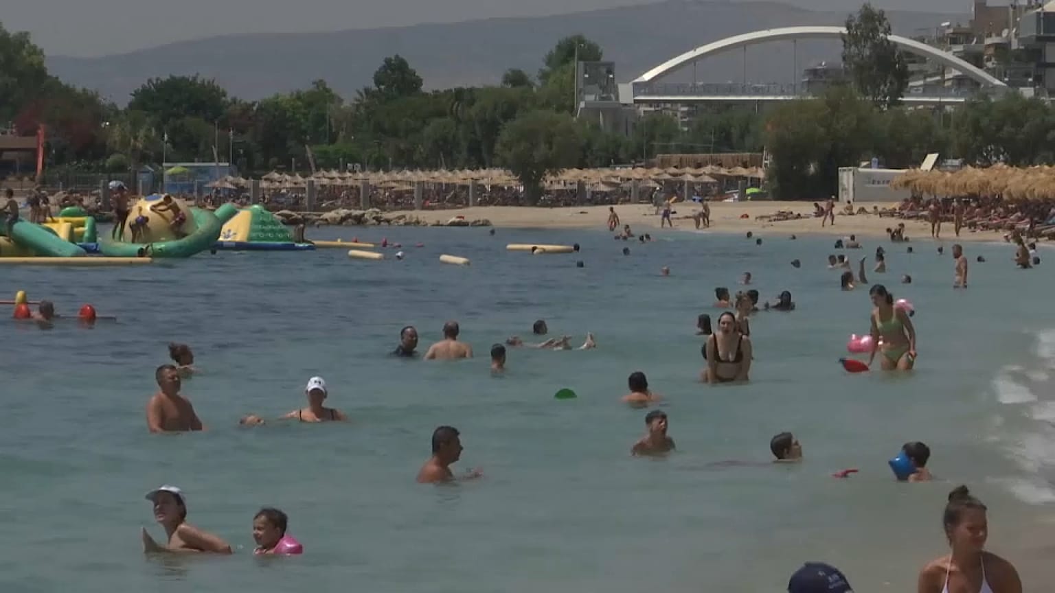 vacanciers à la plage