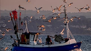 Fischerboot an der Ostsee