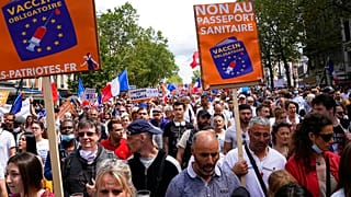 Manifestación en París contra el pase sanitario