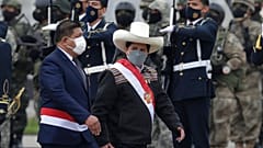 El presidente peruano, Pedro Castillo, el día de su investidura