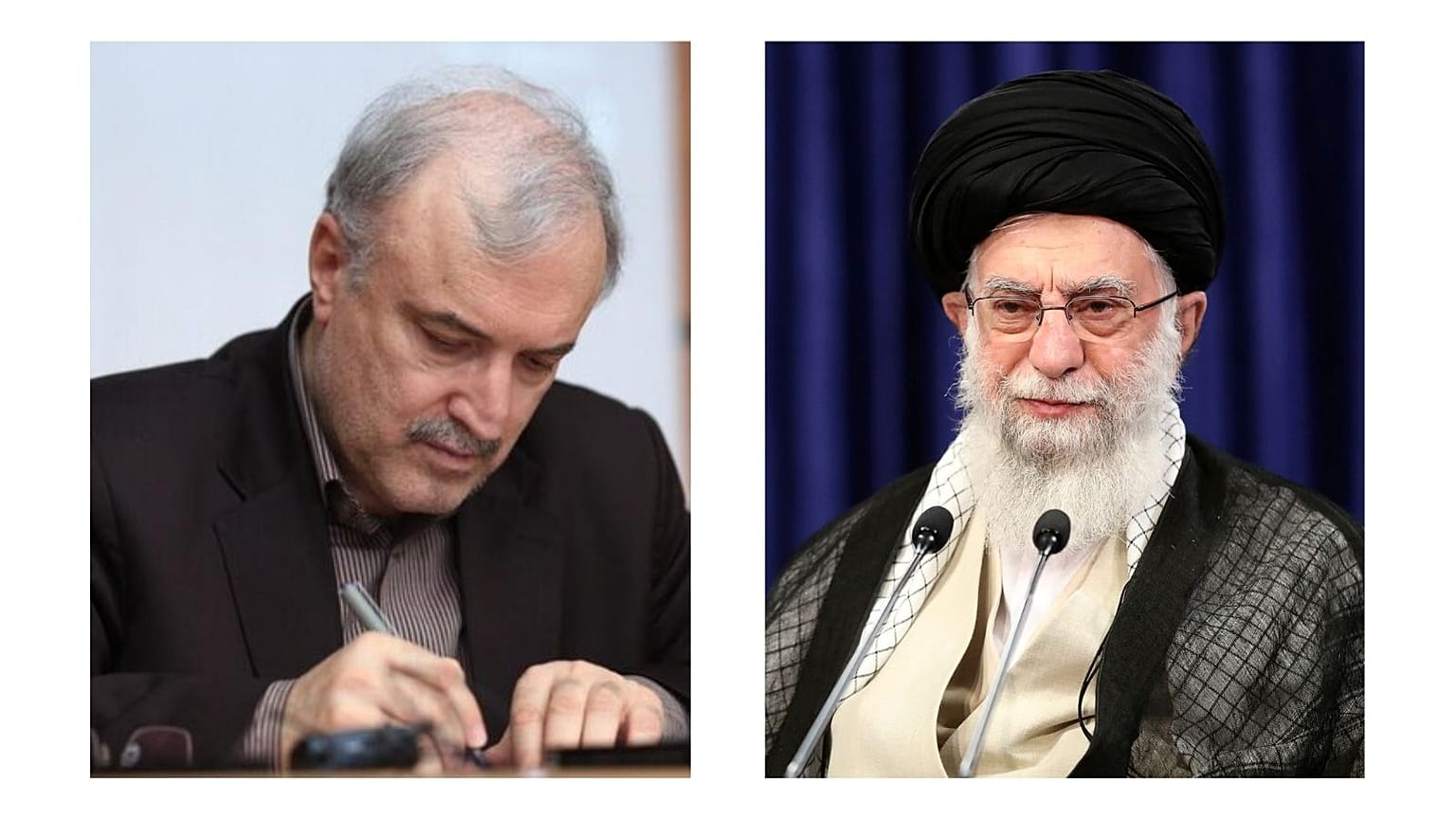 سعید نمکی و علی خامنه‌ای