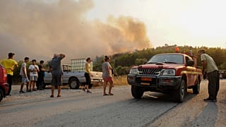 Εικόνα από τη μεγάλη πυρκαγιά στη Ρόδο