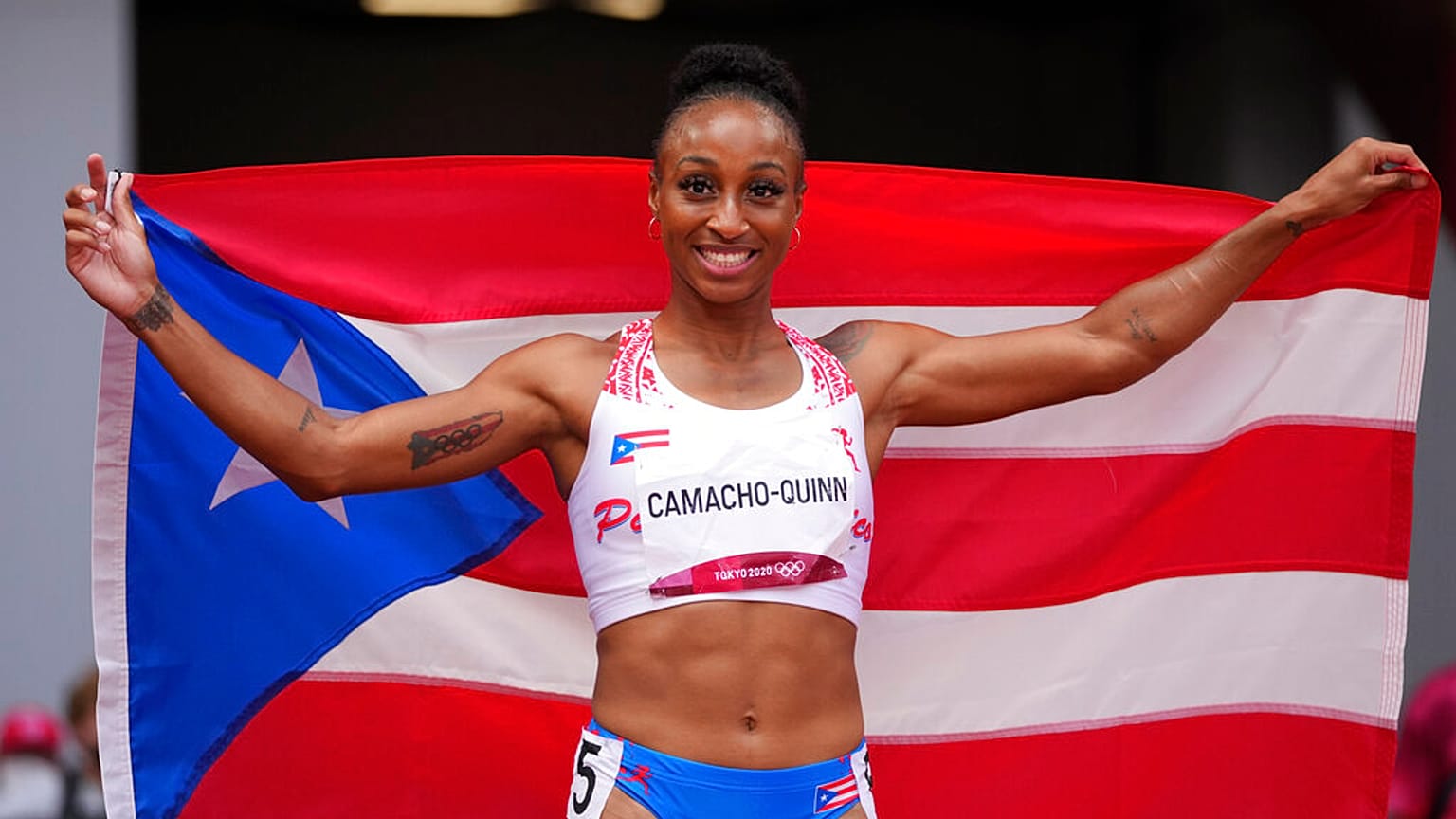 Jasmine Camacho-Quinn tras ganar el oro