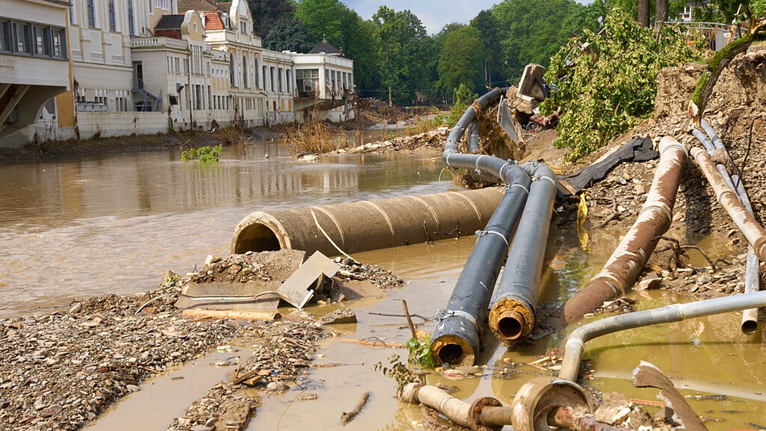 Das Kurhaus in Bad Neuenahr - Ahrweiler - 14 Tage nach der Flut