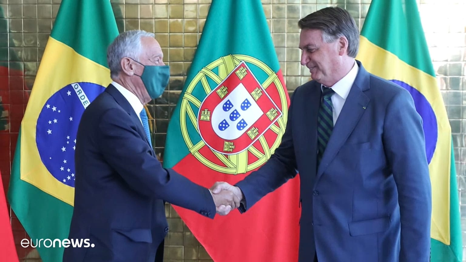Portugals Präsident in Brasilien bei Jair Bolsonaro