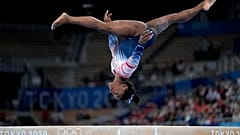 Simone Biles, ginasta norte-americana, vencedora da medalha de prata na Trave