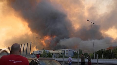Greece wildfire