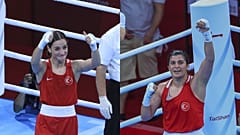 Buse Naz Çakıroğlu (sol) ve Busenaz Sürmeneli
