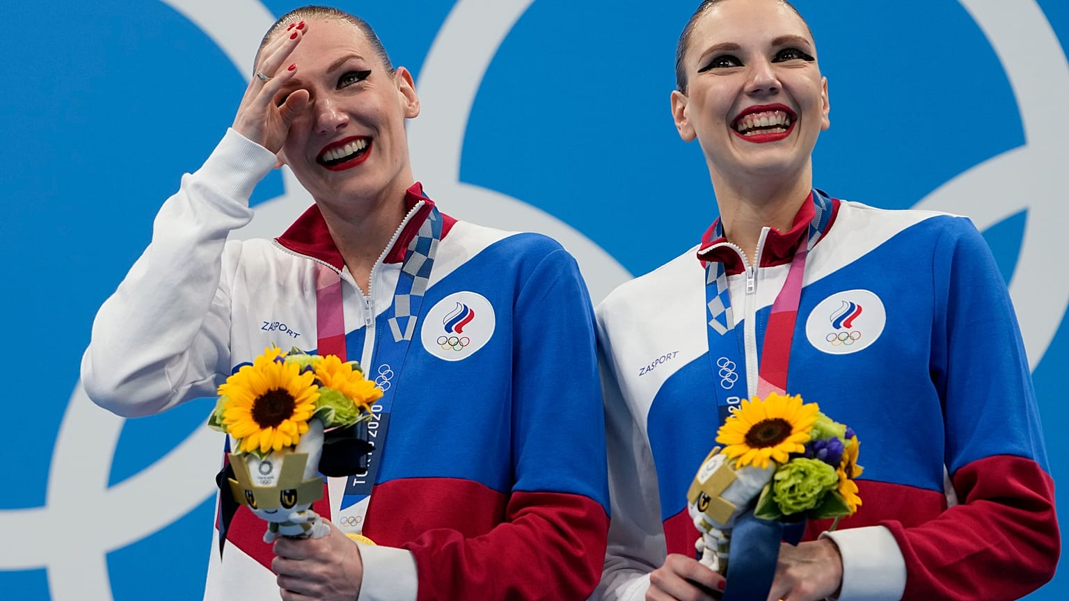 Российские синхронистки на Чемпионате мира по плаванию в Кванджу, Южная Корея, июль 2019 г.