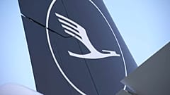 Avião da Lufthansa em terra
