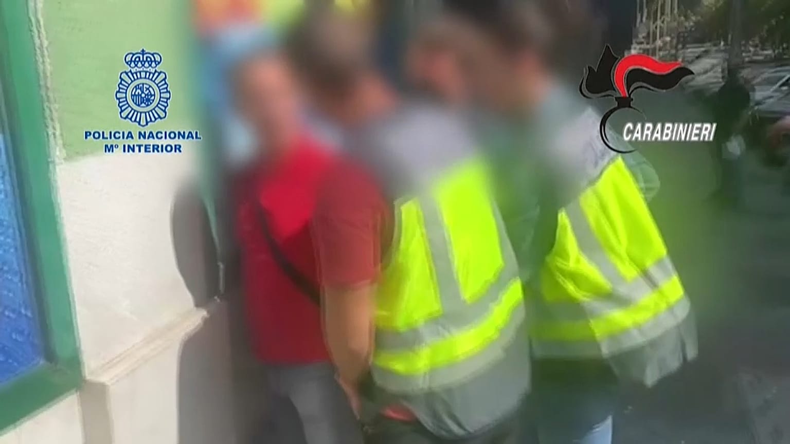 Momento de la detención de Domenico Paviaglianiti