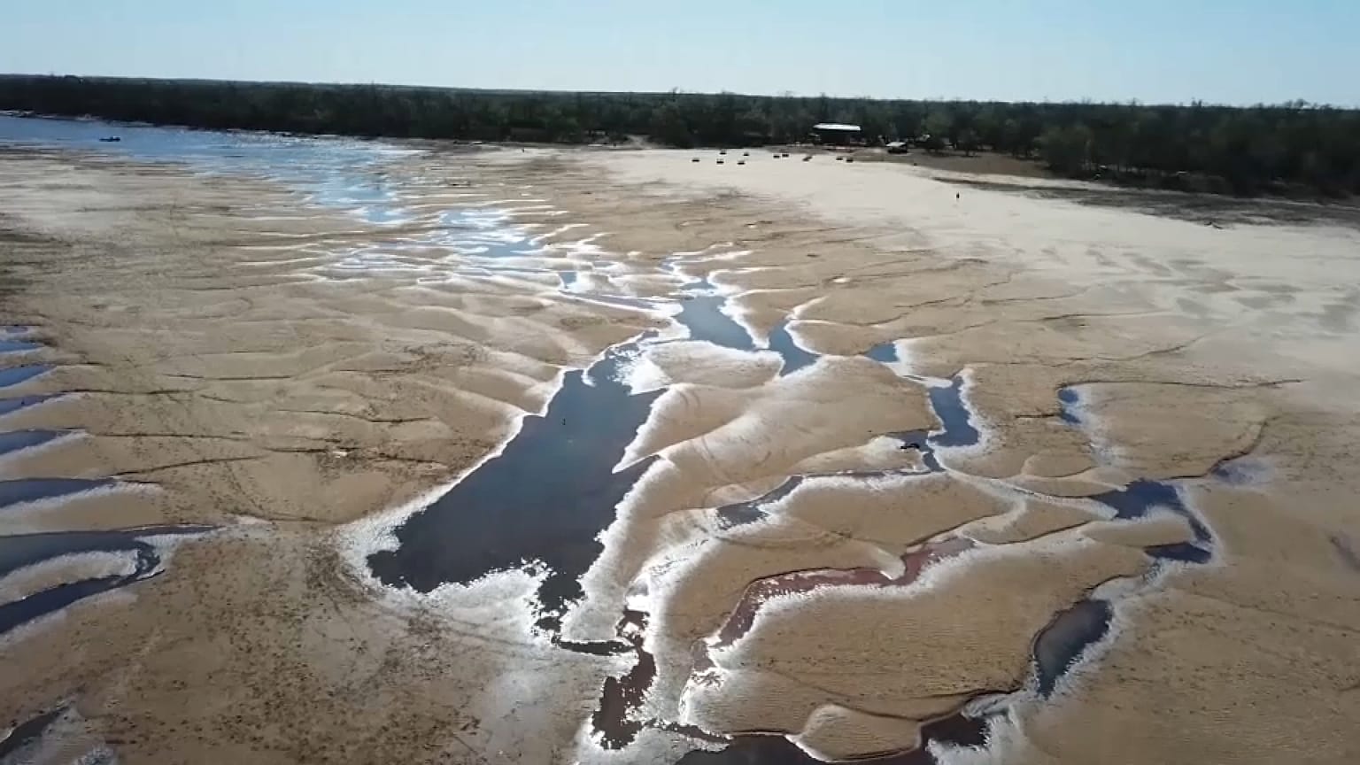 Sequía en el río Paraná
