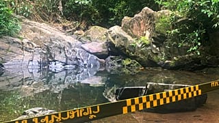 Der Wasserfall, an dem die Leiche der Schweizer Touristin gefunden wurde