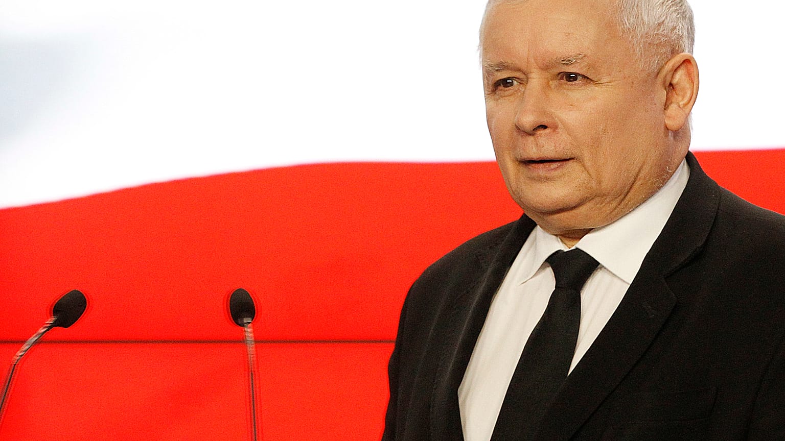 The head of Poland's ruling party Jaroslaw Kaczynski in Warsaw, Poland, April 5, 2018.