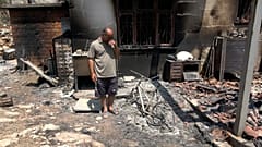 Marmaris'te orman yangınında evini kaybeden Mustafa Şahin