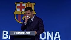 Messi's tears at Barcelona exit