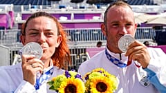 San Marinolu, gümüş madalya kazanan sporcular