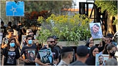 موكب جنائزي في بيروت تكريما لذكرى ضحايا انفجار المرفأ، الأحد 8 آب/أغسطس 2021