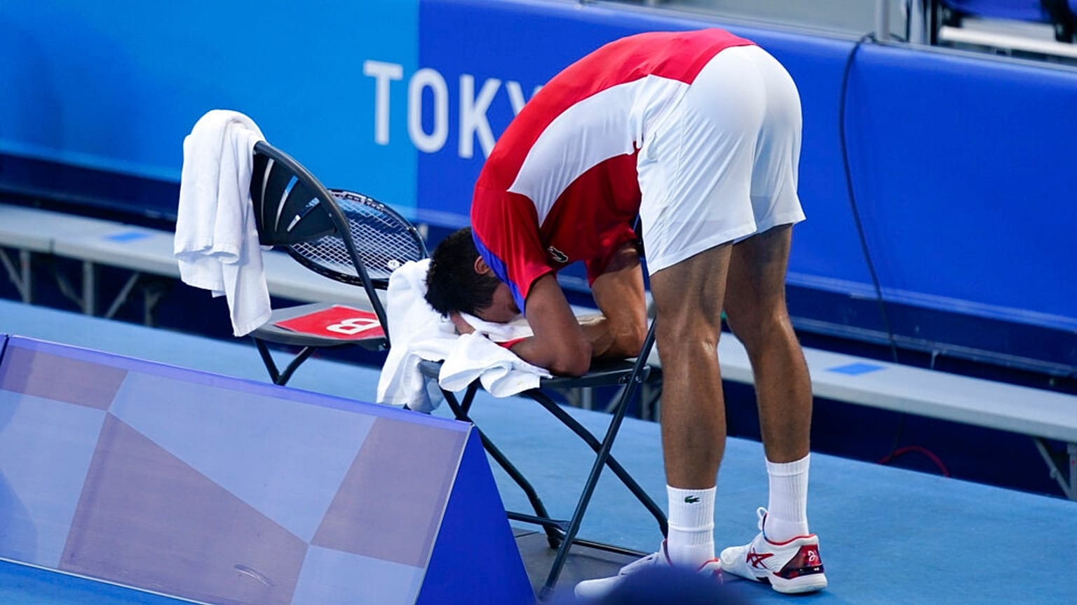 Novak Djokovic described the conditions at the Tokyo Games as 'brutal'. 