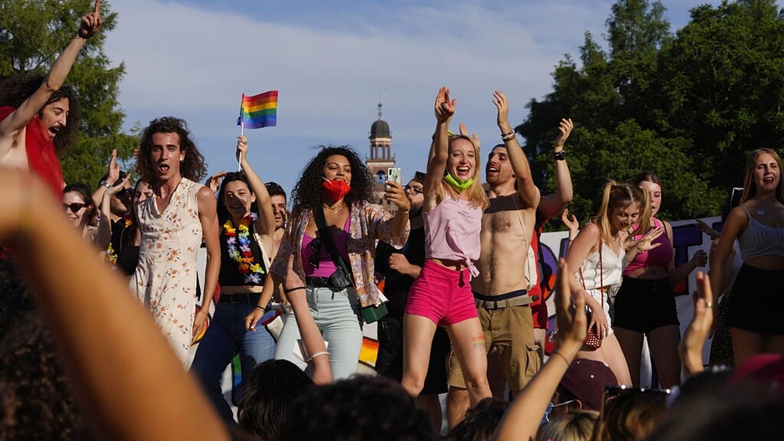  Marcha anual del Orgullo, en Milán, Italia, el sábado 26 de junio de 2021 