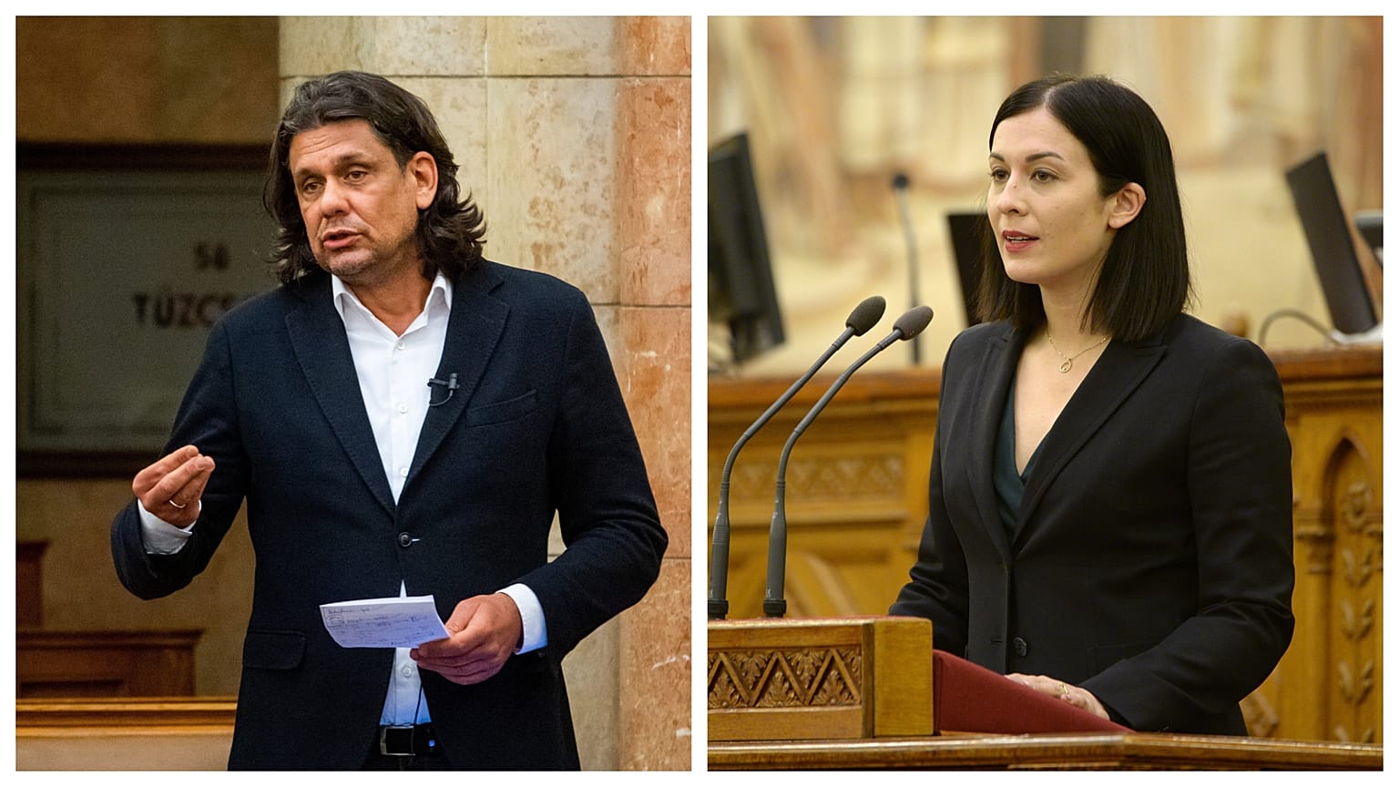 Deutsch Tamás fideszes és Cseh Katalin momentumos EP-képviselő