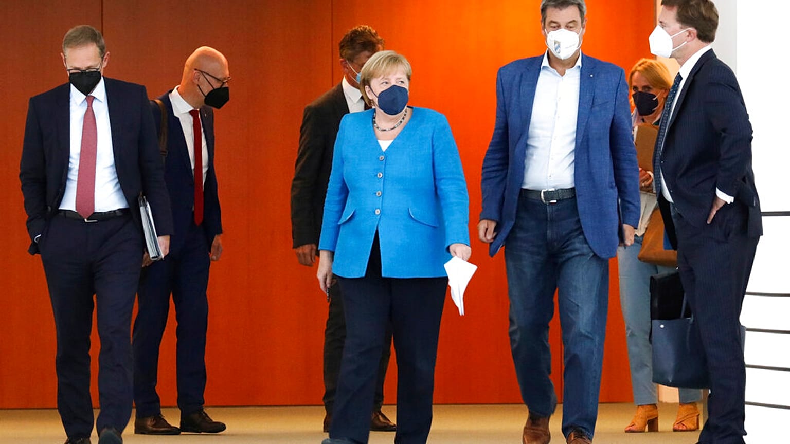 Corona-Gipfel mit Angela Merkel und Markus Söder in Berlin
