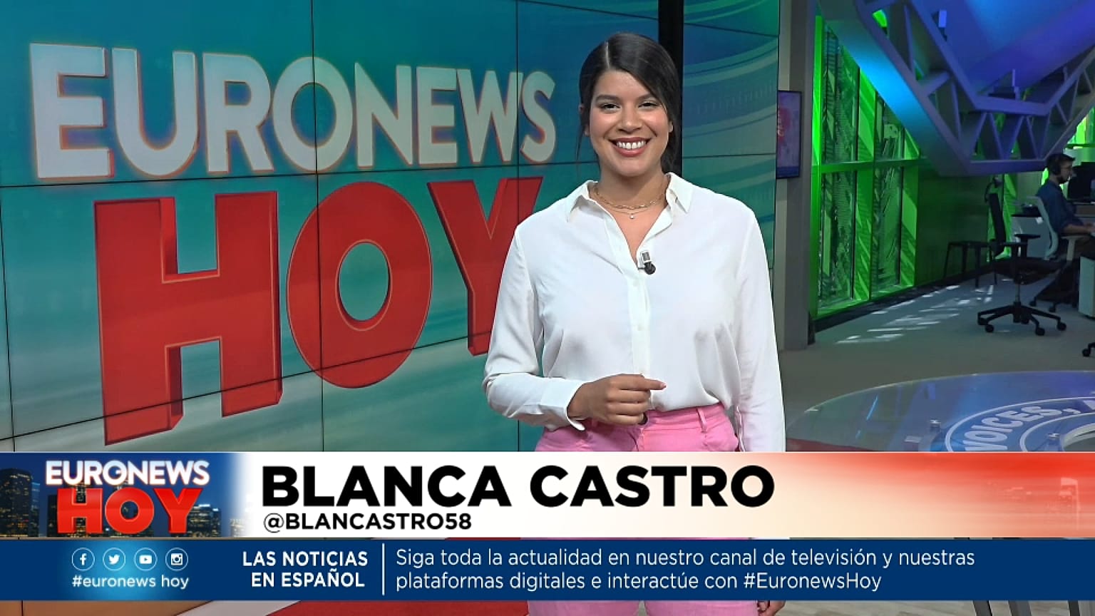 Blanca Castro en Euronews Hoy