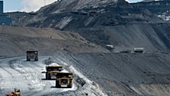 A view of the Kumtor gold mine, in Kumtor 350 kilometers east of Bishkek, Kyrgyzstan, Friday, May 28, 2021.