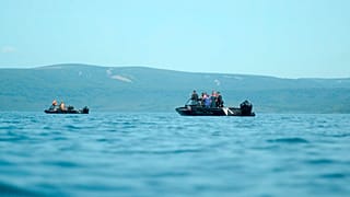 Спасатели на Курильском озере