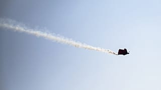 پرواز «مرد پرنده» بر فراز پیست اسکی در فرانسه 