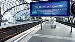 Leerer Bahnsteig in Berlin, 12.08.2021