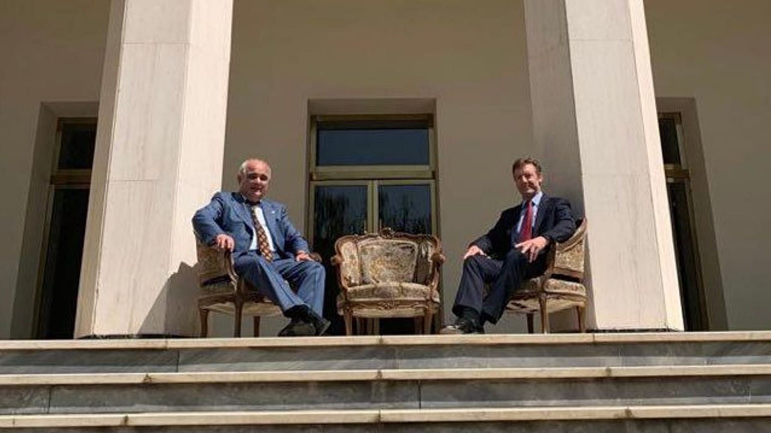 The photo was shared by the Russian embassy's official account on Wednesday.