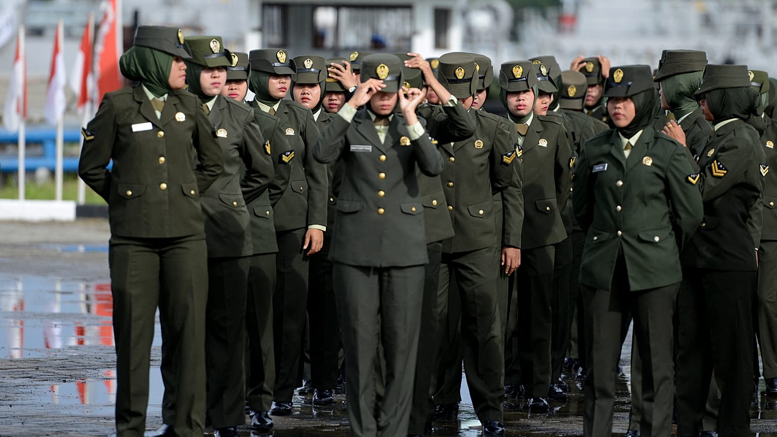 مجندات إندونيسيات 