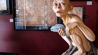 Some of the costumes, props and memorabilia created for the "The Lord of the Rings" and "The Hobbit" movies are displayed in a mini-museum at Weta Cave in Wellington, New Zea