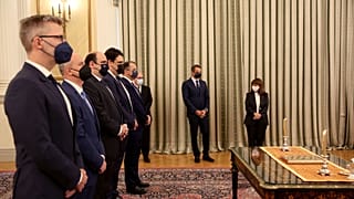 ΠΡΟΕΔΡΙΚΟ ΜΕΓΑΡΟ ΟΡΚΩΜΟΣΙΑ ΤΩΝ ΝΕΩΝ ΥΠΟΥΡΓΩΝ