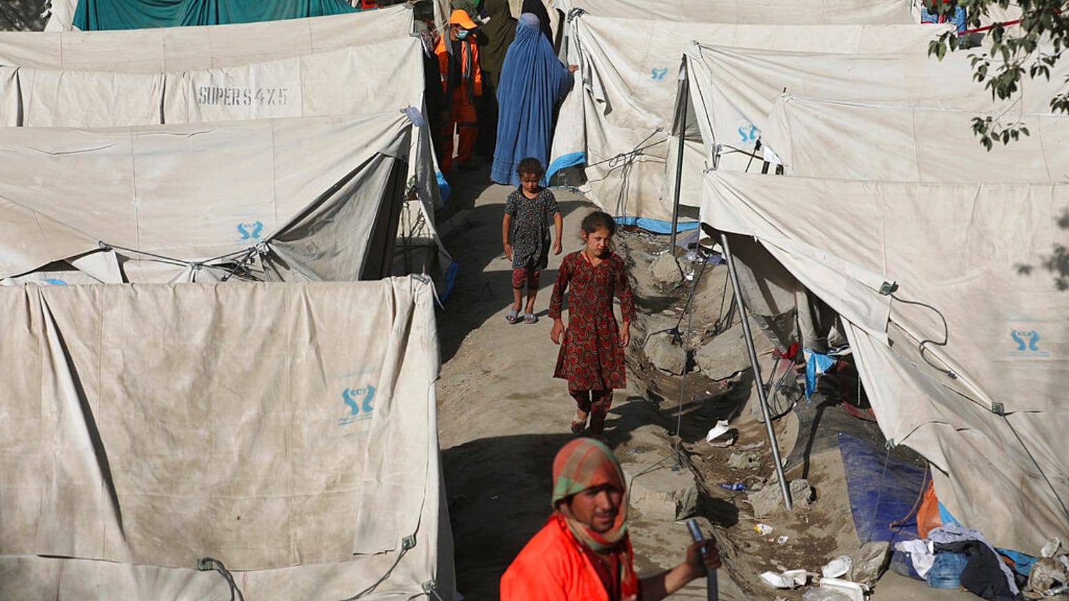 Sfollati a Kabul