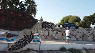 Το εικαστικό έργο "Καλυψώ" στην πρώτη plasti free παραλία της Κύπρου 