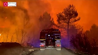 Incendio en Castellón, España