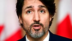 Justin Trudeau im April 2021 