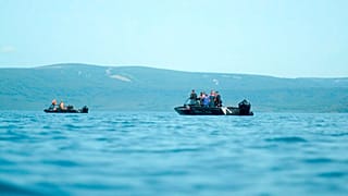 Поиски на Курильском озере