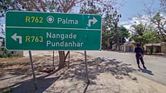Polícia ruandês em Palma, Moçambique