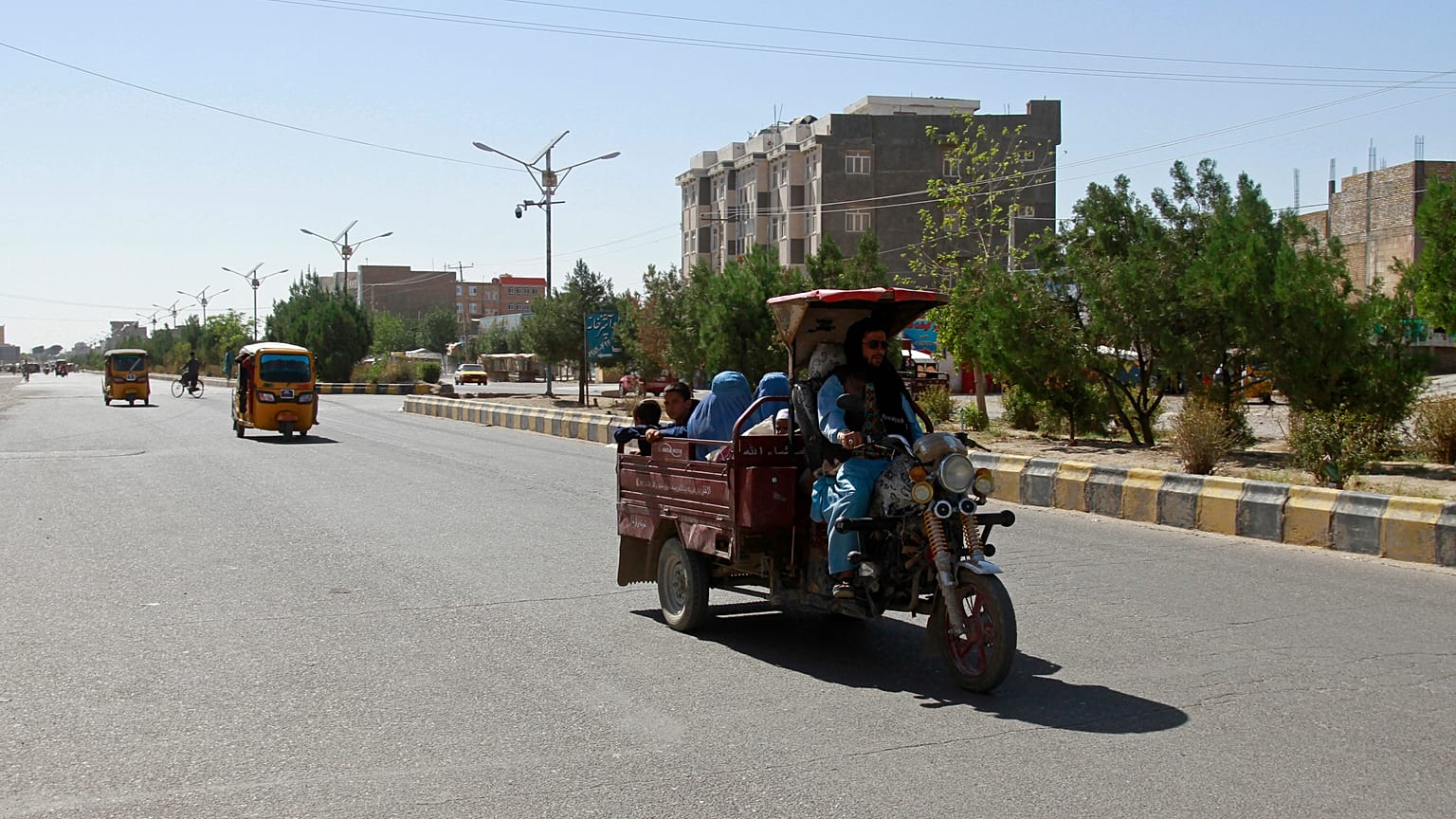 Motorradkarren westlich von Kabul in der Provinz Herat