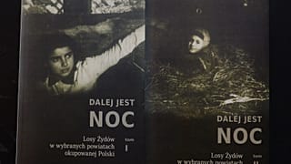 Copies of the book, "Night Without End: The Fate of Jews in Selected Counties of Occupied Poland".