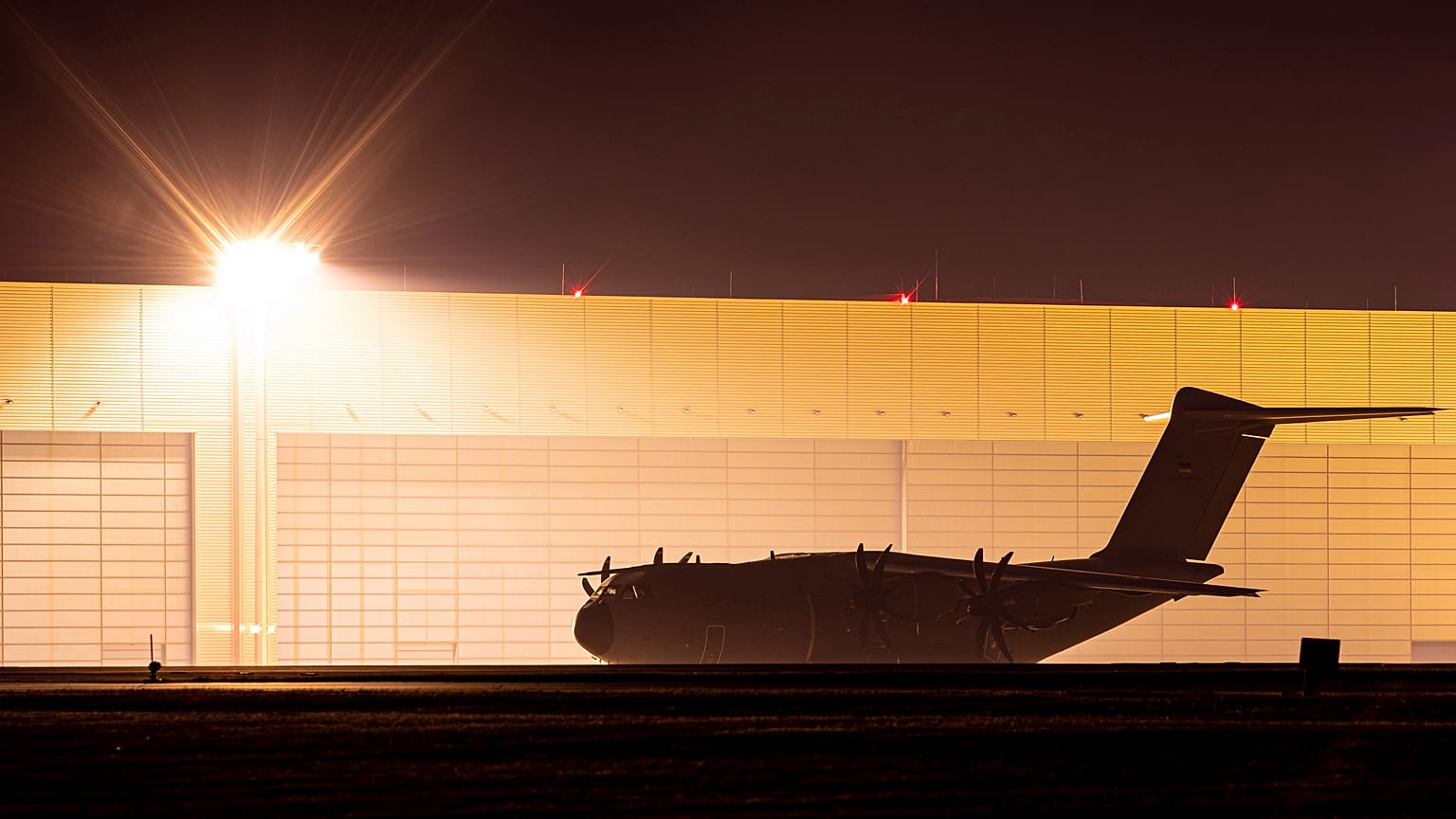 Bundeswehr-Maschine auf dem Fliegerhorst Wunstorf