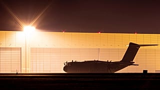 Bundeswehr-Maschine auf dem Fliegerhorst Wunstorf