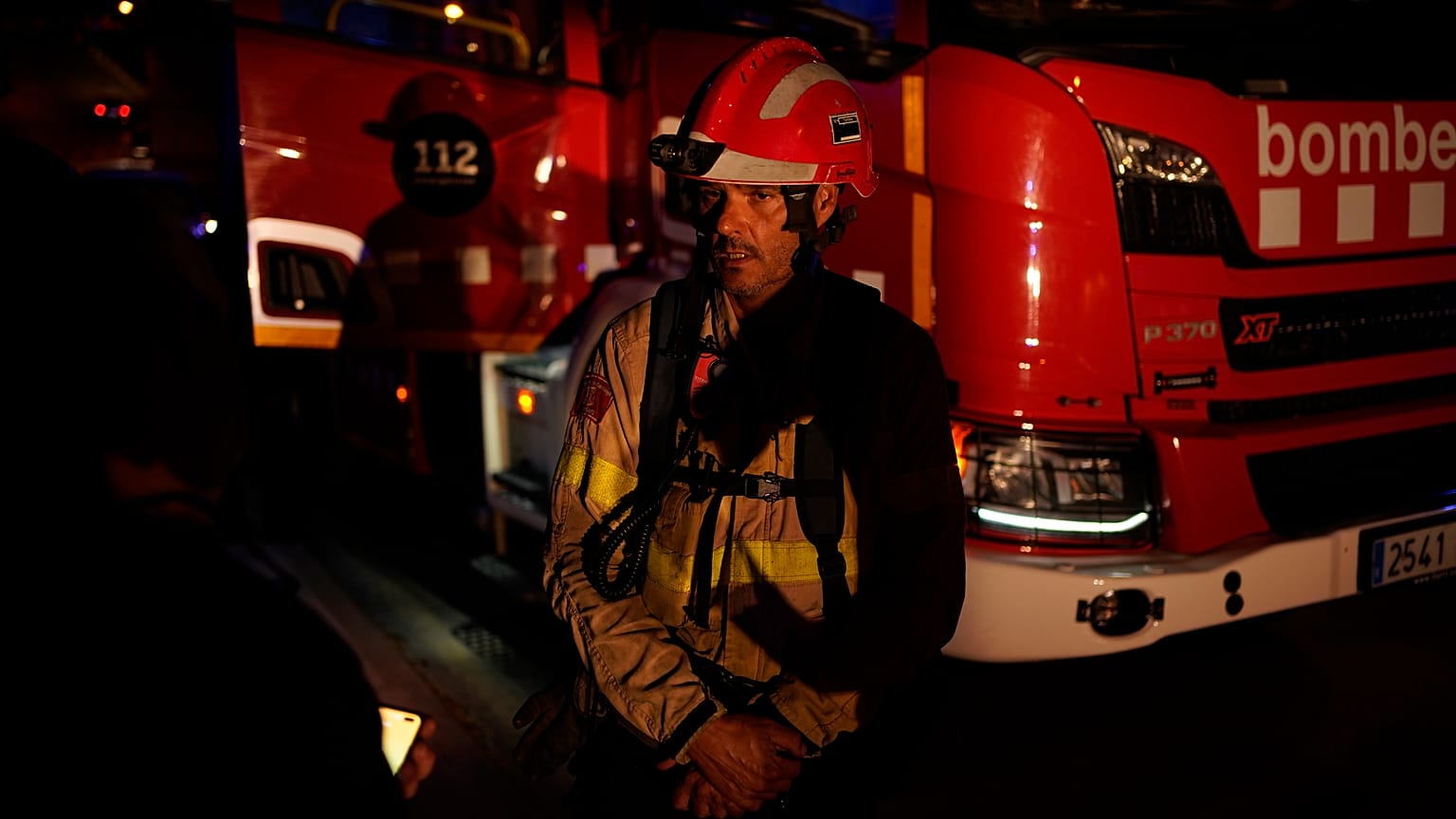 Un bombero en un incendio en Tarragona, en la región de Cataluña, España. Foto tomada el 25 de julio de 2021. (Archivo).