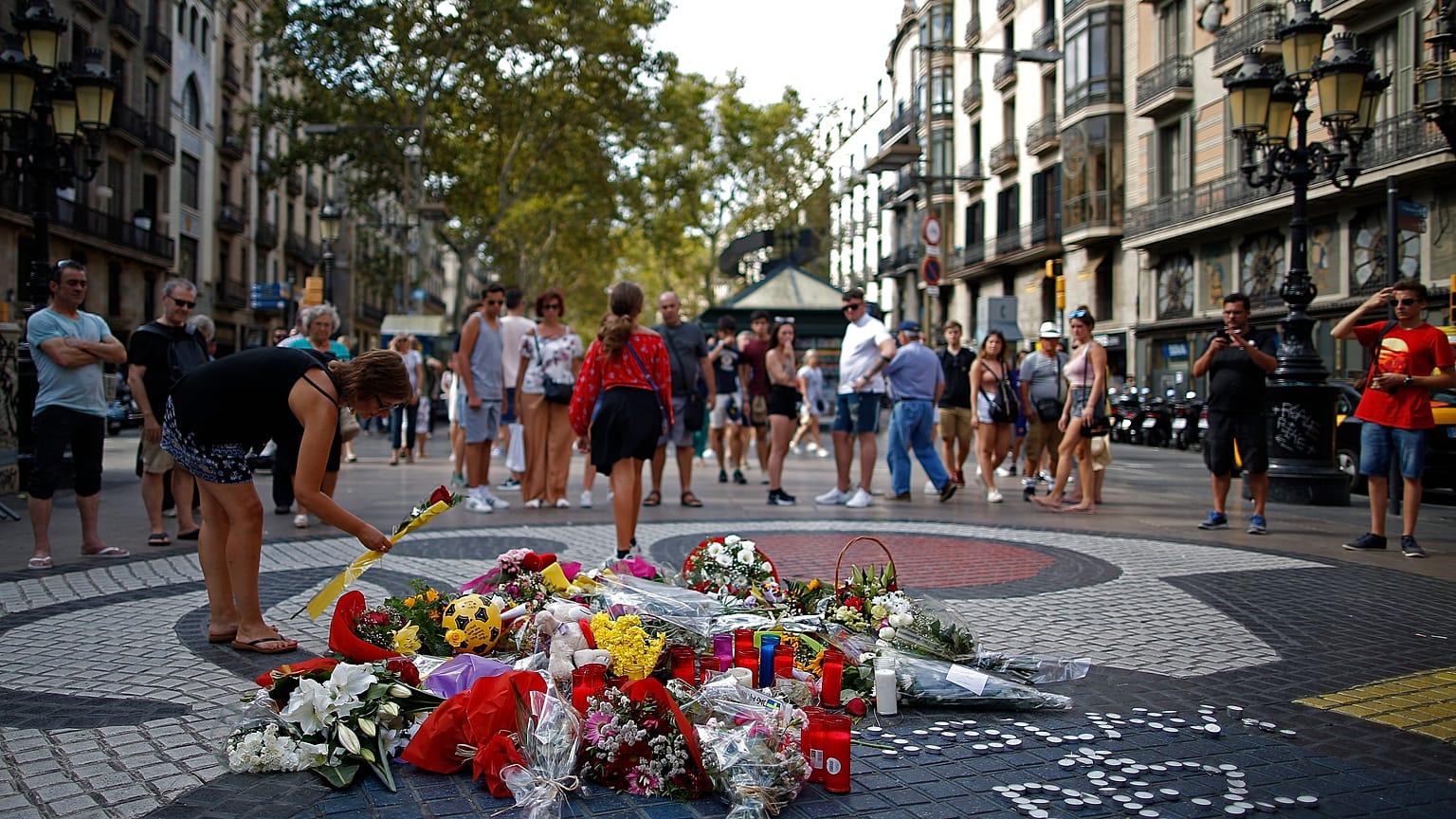 Imágen de archivo del homenaje a las víctimas del atentado en las ramblas en 2018