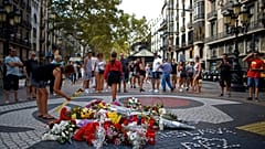 Imágen de archivo del homenaje a las víctimas del atentado en las ramblas en 2018